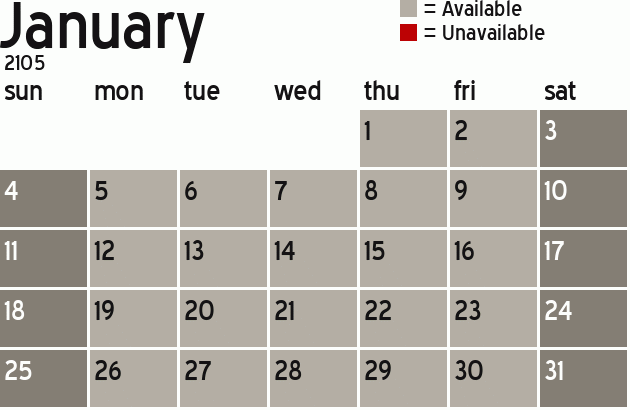 Missionary Dinner Calendar