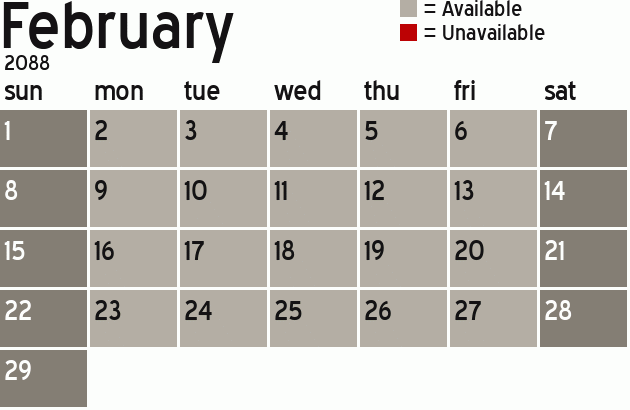 Missionary Dinner Calendar