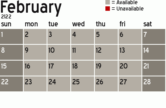 Missionary Dinner Calendar