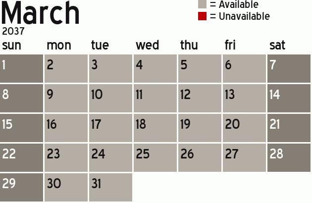Missionary Dinner Calendar