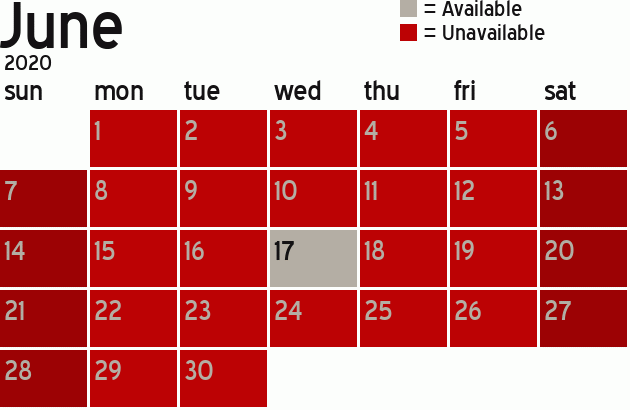 Missionary Dinner Calendar