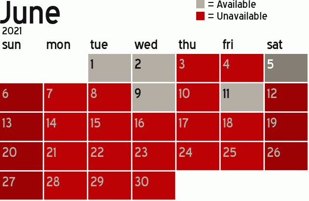 Missionary Dinner Calendar
