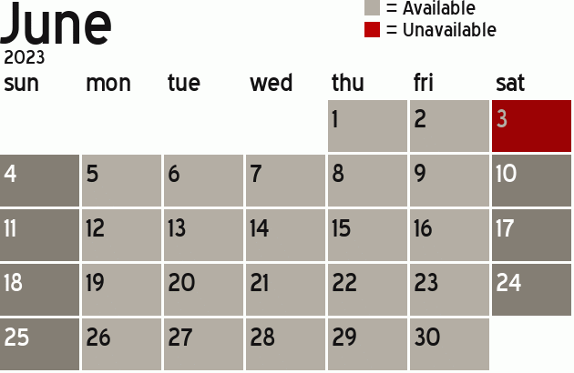 Missionary Dinner Calendar