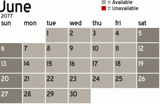 Missionary Dinner Calendar