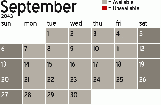 Missionary Dinner Calendar