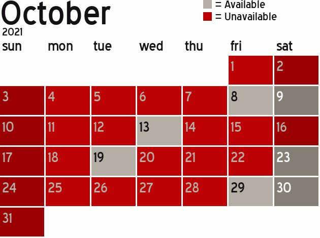Missionary Dinner Calendar