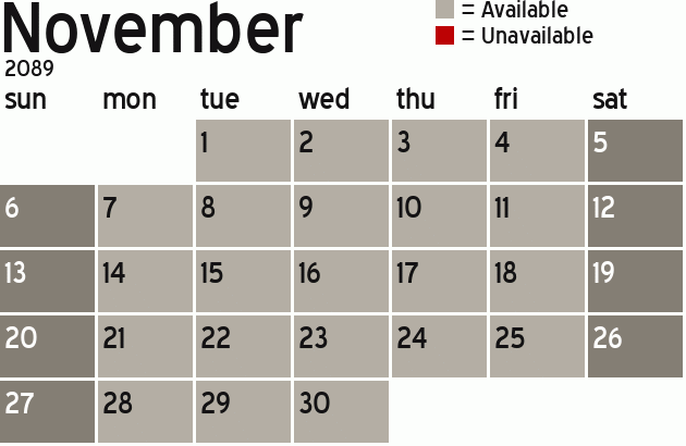 Missionary Dinner Calendar